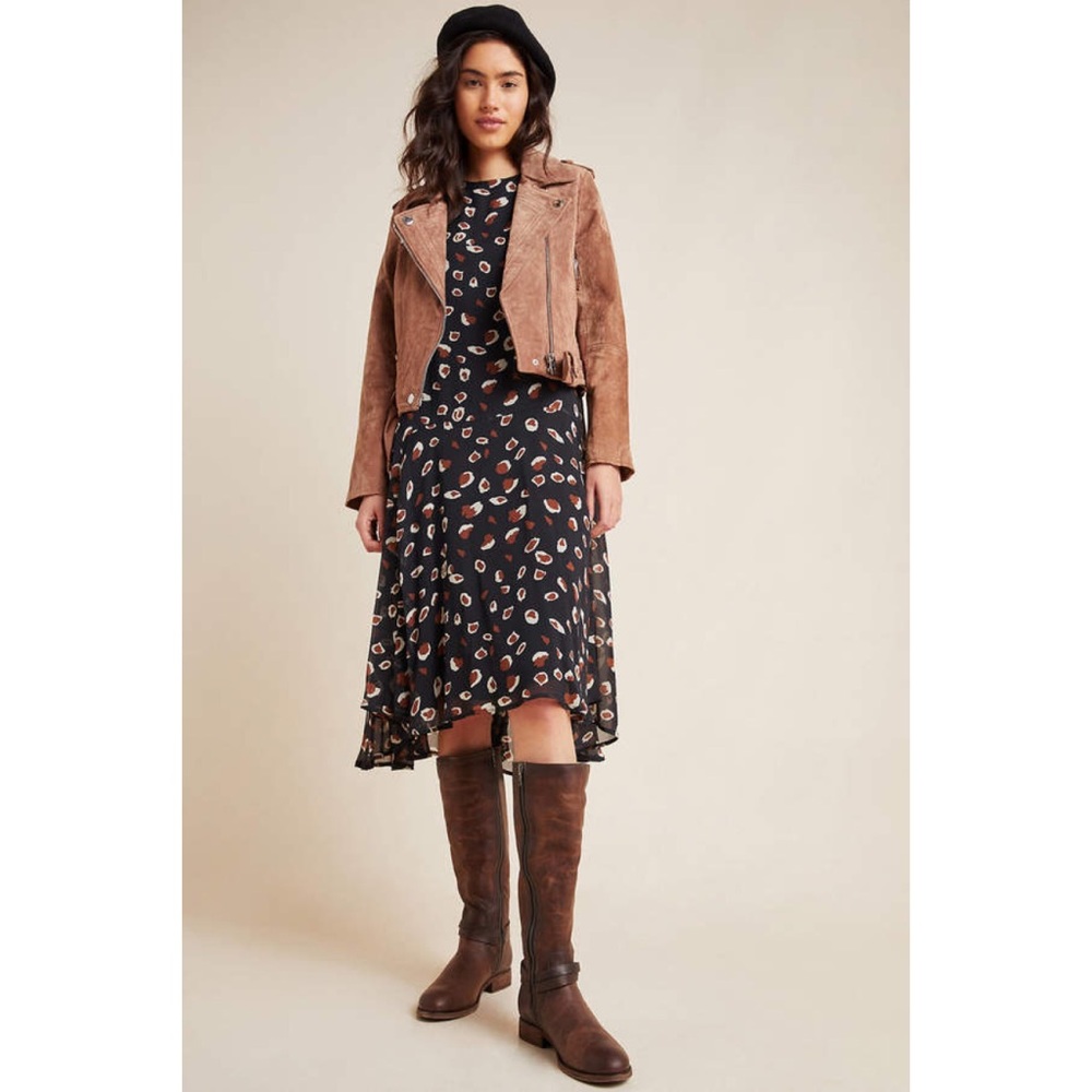 $398 Frye Melissa Belted Burgundy Brown Fall Knee High Tall Leather Riding Boots - Picture 7 of 16